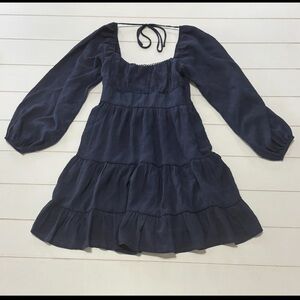 Altar'd State Blue Tiered Ruffled dress NWOT